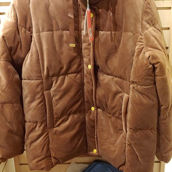 Isaac Mizrahi Ladies' Velvet Puffer Jacket - Picture 5 of 9